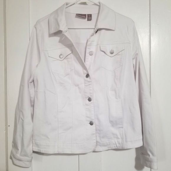 chico's white jean jacket